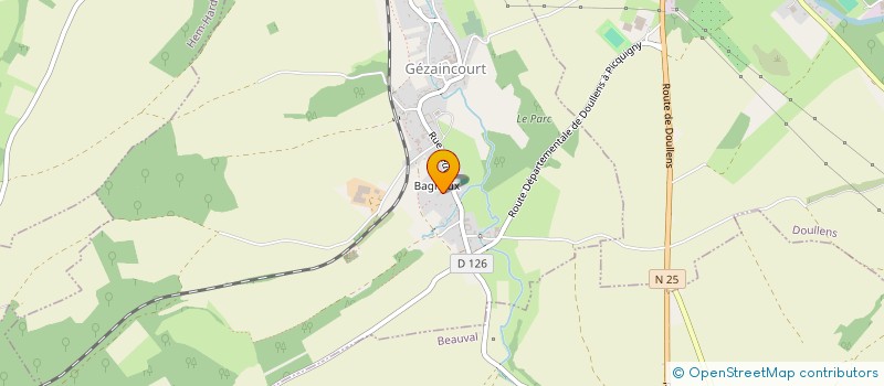 localisation de l'entreprise DOULLENS BOUQUEMAISON SPORTING CLUB  GEZAINCOURT