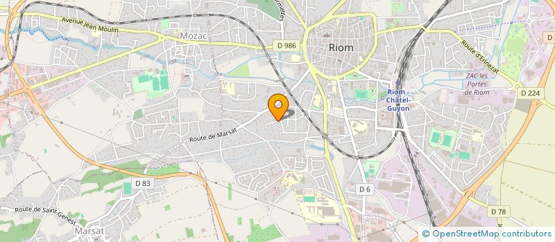 localisation de l'entreprise DOULOC  RIOM