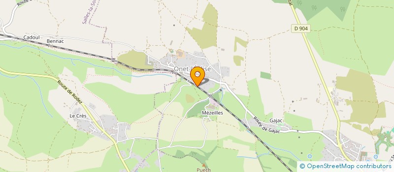 localisation de l'entreprise DOULS MAURICE ET MONIQUE  SEBAZAC-CONCOURES