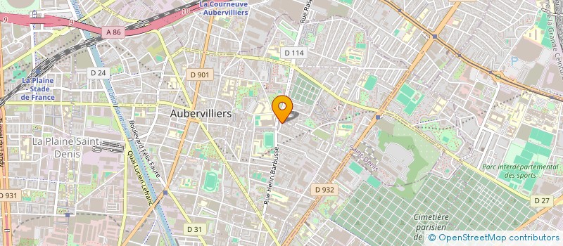 localisation de l'entreprise DOUM TRANS à AUBERVILLIERS