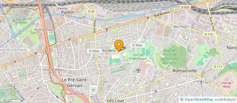 localisation de l'entreprise DOUMBIA TRANSPORT  PANTIN