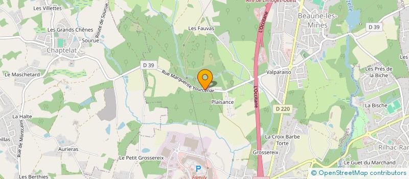 localisation de l'entreprise DOUMBOUYA à LIMOGES