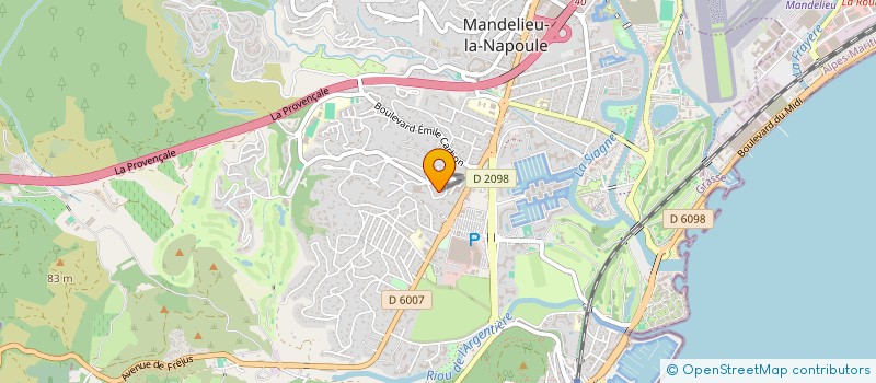 localisation de l'entreprise DOUME CARRELAGE  MANDELIEU LA NAPOULE