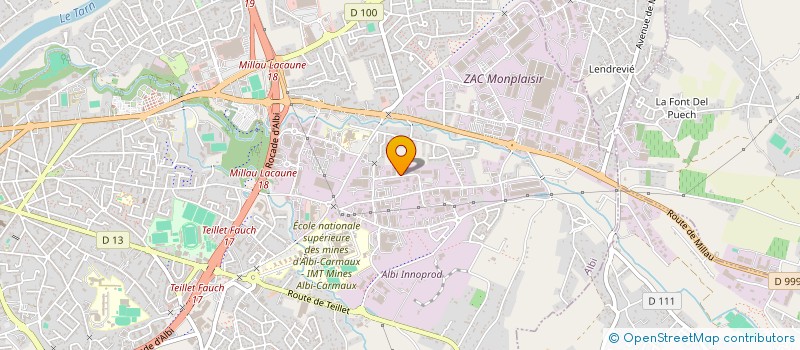 localisation de l'entreprise DOUMERG SAS à ALBI