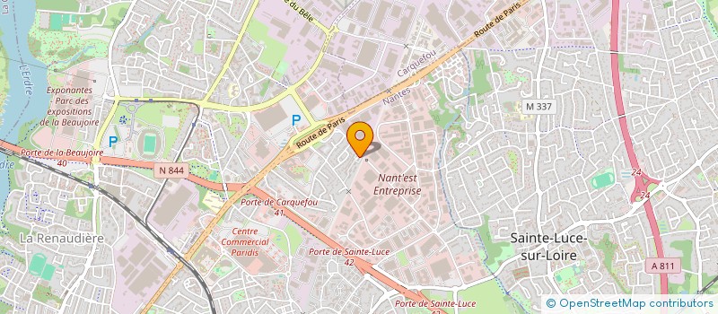 localisation de l'entreprise DOUMEVI 44  NANTES