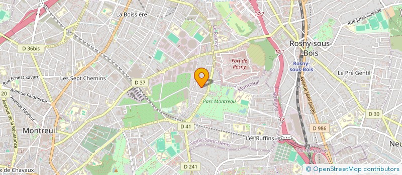 localisation de l'entreprise DOUMS/BUISSNESS  MONTREUIL