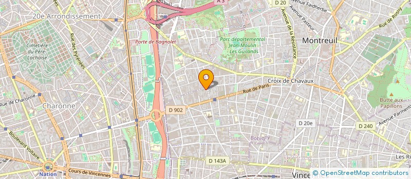 localisation de l'entreprise DOUNIA à MONTREUIL