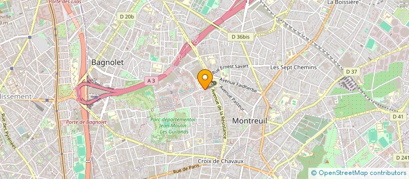 localisation de l'entreprise DOUNIA à MONTREUIL