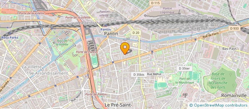 localisation de l'entreprise DOUNIA ET NAYLA à PANTIN