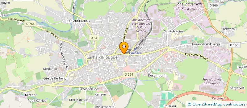 localisation de l'entreprise DOUNIA KEBAB à CARHAIX PLOUGUER