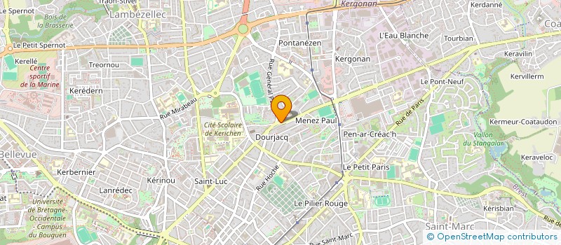 localisation de l'entreprise DOURANNE  BREST