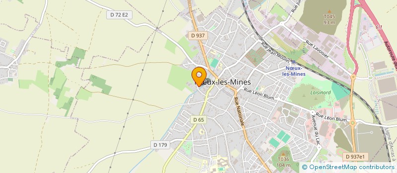 localisation de l'entreprise DOURLENS à NOEUX LES MINES