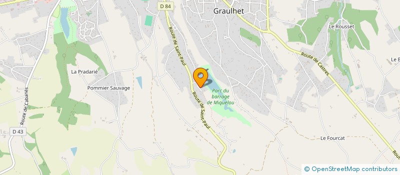 localisation de l'entreprise DOURLIES GENEVE  GRAULHET