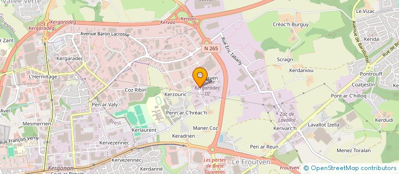 localisation de l'entreprise DOURMAP à GUIPAVAS