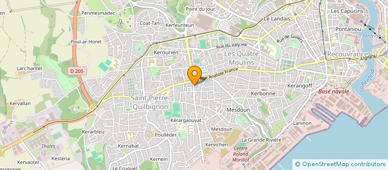 localisation de l'entreprise DOURMAP ET CIE à BREST