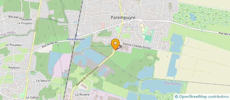 localisation de l'entreprise DOURTHE à BRUGES