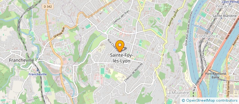 localisation de l'entreprise DOUSSE PROD à SAINTE-FOY-LES-LYON