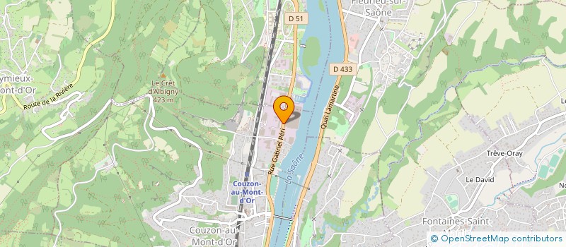 localisation de l'entreprise DOUSSELIN ET GEOFFRAY-JACQUET REUNIS  COUZON AU MONT D'OR