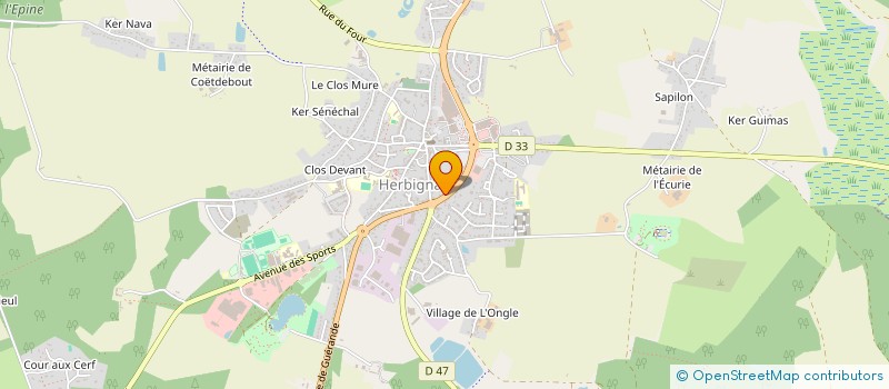 localisation de l'entreprise DOUSSET BOULIERE HOUSSIN SHOP  HERBIGNAC