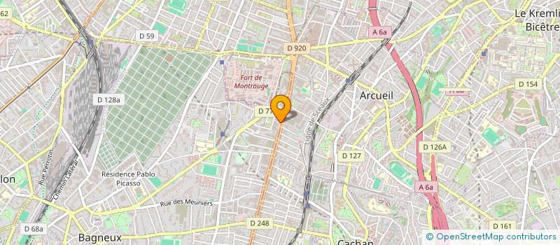 localisation de l'entreprise DOUSSON à BAGNEUX