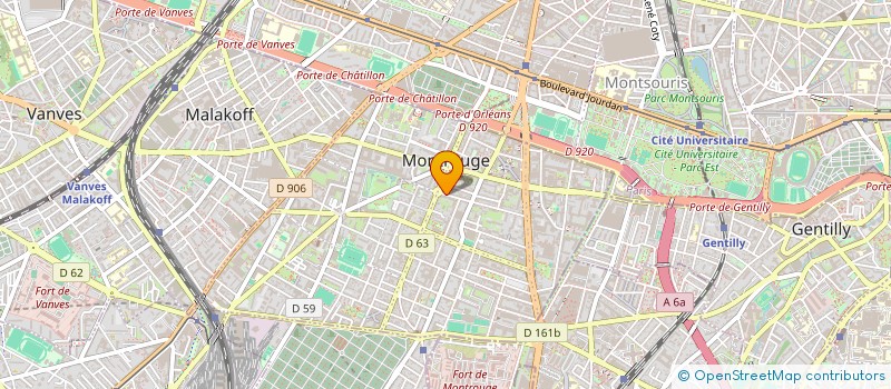 localisation de l'entreprise DOUTREIX ET COMPAGNIE à MONTROUGE