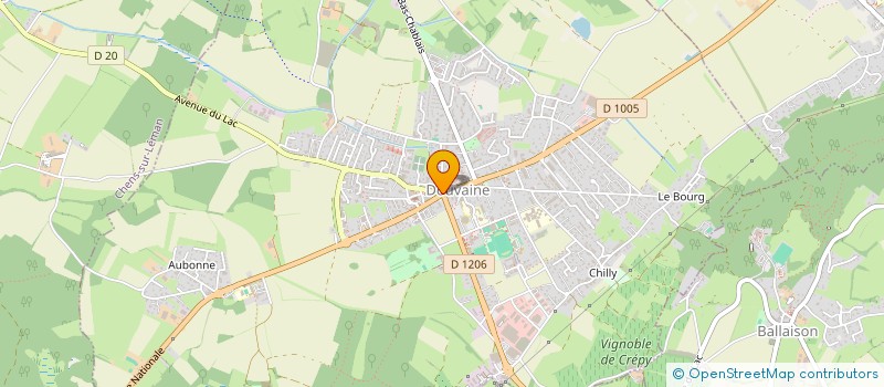 localisation de l'entreprise DOUVAINE 1  DOUVAINE