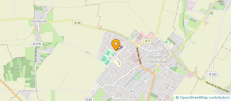 localisation de l'entreprise DOUVRES BASKET COEUR DE NACRE à DOUVRES-LA-DELIVRANDE