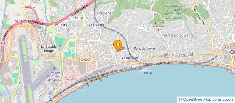 localisation de l'entreprise DOUX BAIL à CANNES