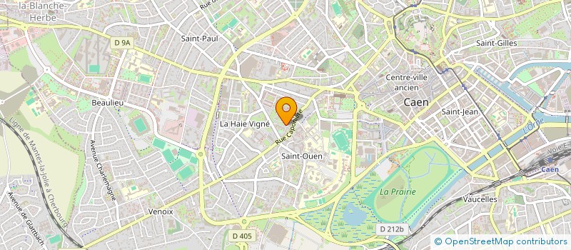 localisation de l'entreprise DOUX BLEU JE à CAEN