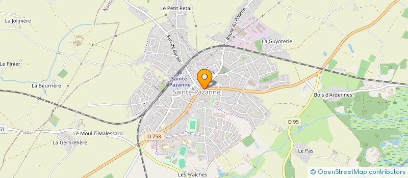 localisation de l'entreprise DOUX-CHIRON IMMO  SAINTE-PAZANNE