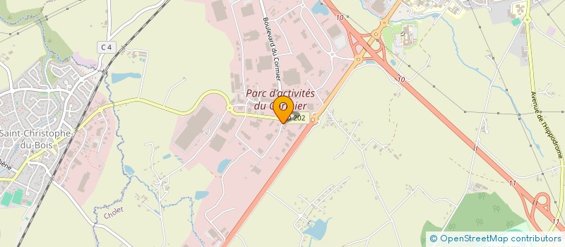 localisation de l'entreprise DOUX LAIT PRODUCTION à CHOLET