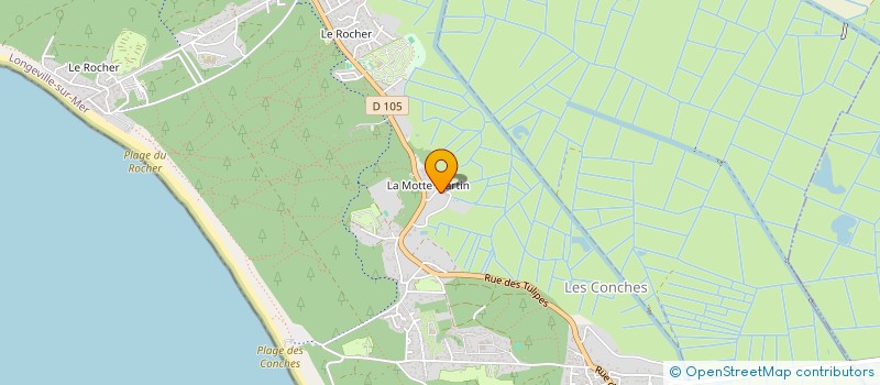 localisation de l'entreprise DOUX MACONNERIE à LONGEVILLE-SUR-MER