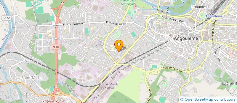 localisation de l'entreprise DOUX TINTAMARRE à ANGOULEME