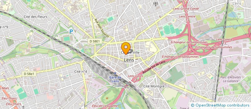 localisation de l'entreprise DOUZ  LENS