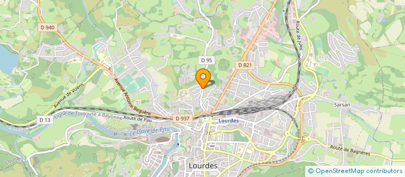 localisation de l'entreprise DOUZE DEGRES CINQ à LOURDES