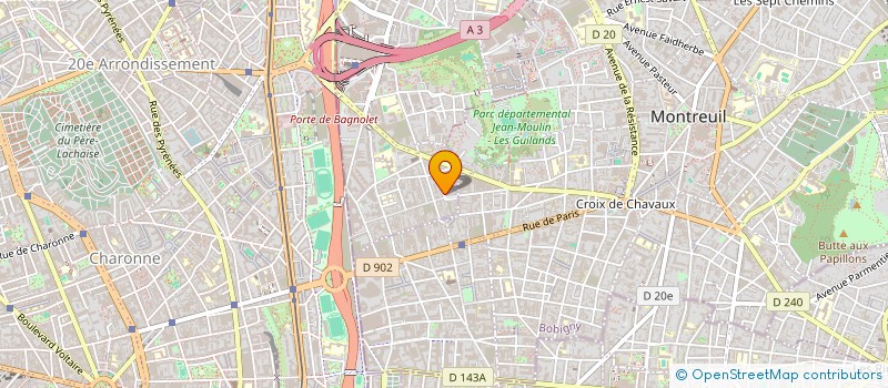 localisation de l'entreprise DOUZE-DOUZE à BAGNOLET