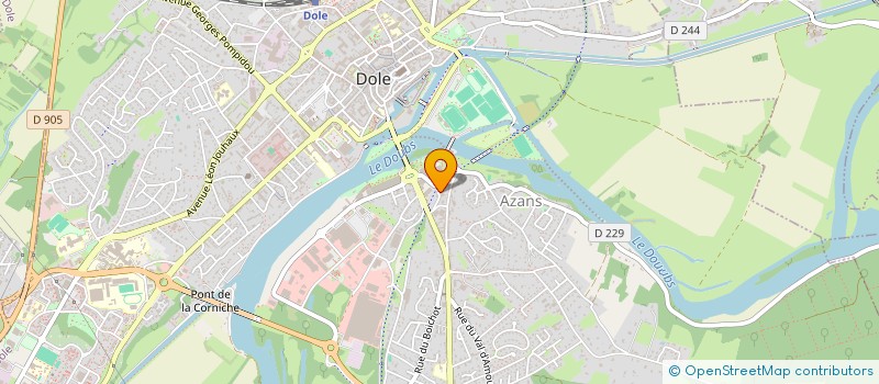 localisation de l'entreprise DOUZE-HUIT à DOLE