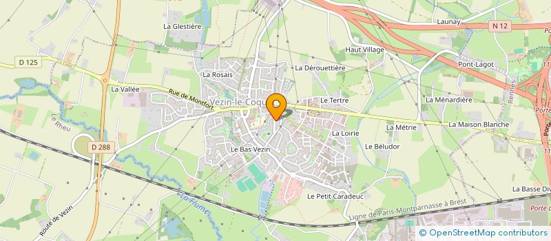 localisation de l'entreprise DOUZE LUNES à VEZIN-LE-COQUET