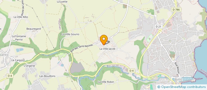 localisation de l'entreprise DOUZE POINT DOUZE  BINIC-ETABLES-SUR-MER