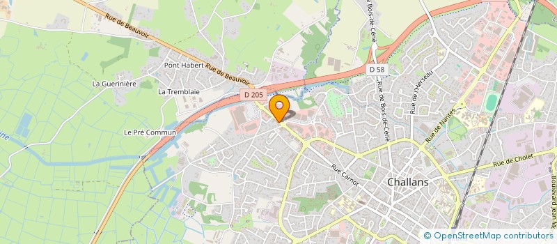 localisation de l'entreprise DOV AUTO à CHALLANS