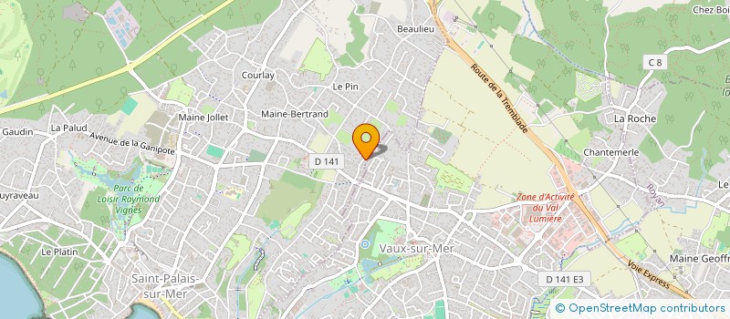 localisation de l'entreprise DOVAMAX  SAINT-PALAIS-SUR-MER