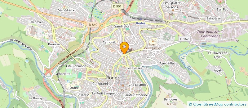 localisation de l'entreprise DOVE  RODEZ