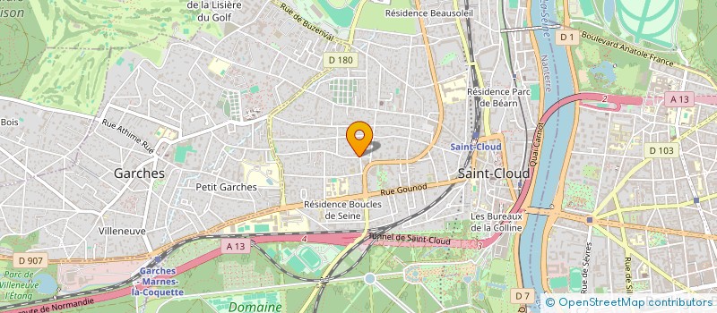 localisation de l'entreprise DOVE UNITED à SAINT-CLOUD