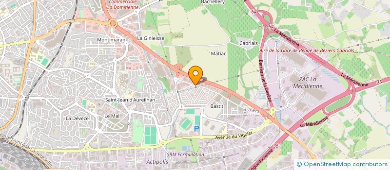 localisation de l'entreprise DOVI  BEZIERS