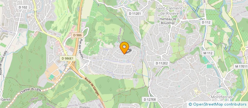 localisation de l'entreprise DOW E.L I  SAINT-GELY-DU-FESC