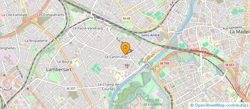 localisation de l'entreprise DOWEARS à LAMBERSART