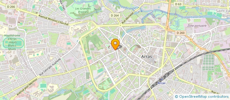 localisation de l'entreprise DOWN UP à ARRAS