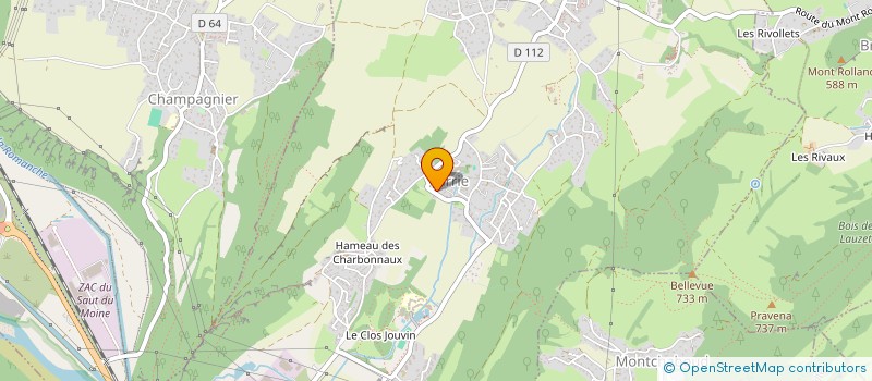 localisation de l'entreprise DOWNSIDE-UP  JARRIE