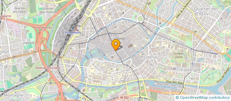 localisation de l'entreprise DOWNTOWN à STRASBOURG