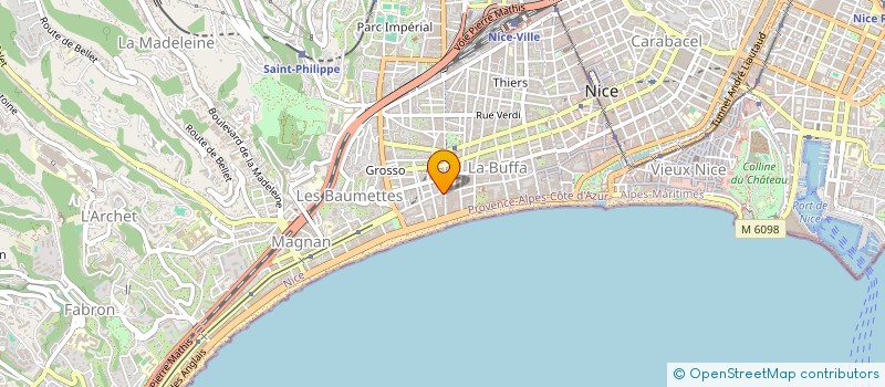 localisation de l'entreprise DOWNTOWN à NICE